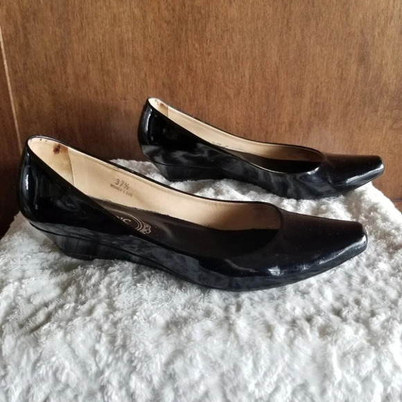 𝅺tod's Kitten Heel Wedge  Glossy Black 37.5 - Picture 15 of 15